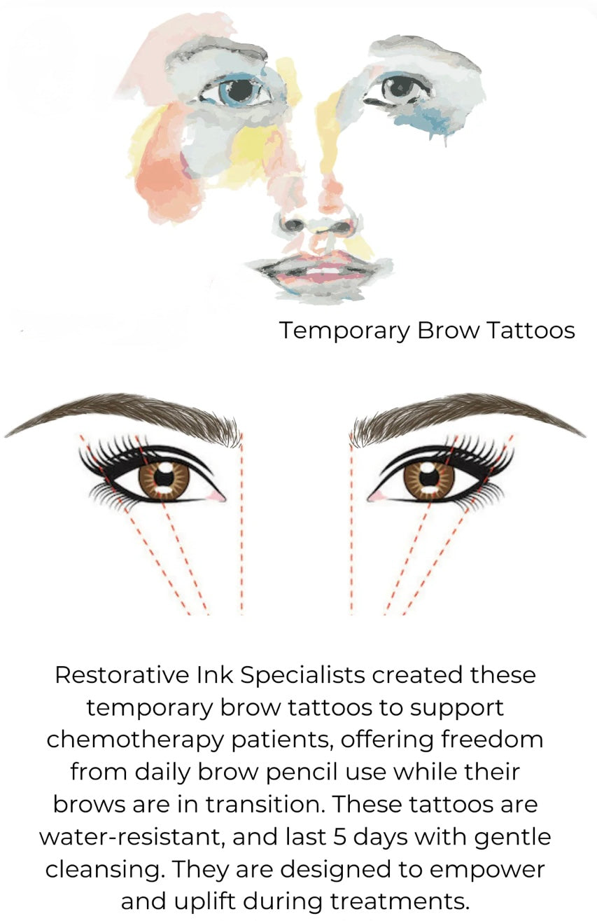 Temporary Eyebrow Tattoos for Cancer Patients