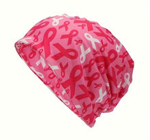 Load image into Gallery viewer, breast cancer ribbon beanie
