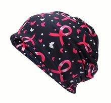 Load image into Gallery viewer, breast cancer and butterfly beanie
