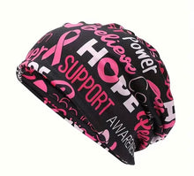 Load image into Gallery viewer, Hope breast cancer awareness beanie 
