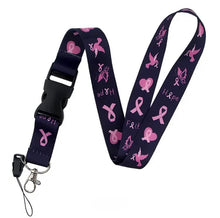 Load image into Gallery viewer, breast cancer lanyard
