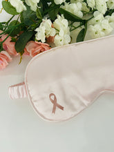 Load image into Gallery viewer, Silky Soft Satin Breast Cancer Awareness Eye Mask | Warrior Sisters
