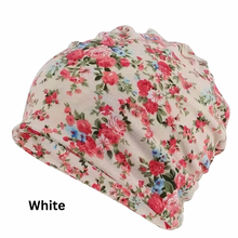 Load image into Gallery viewer, Ultra Soft Slouchy Floral Beanie Hat Chemotherapy Hat | Warrior Sisters
