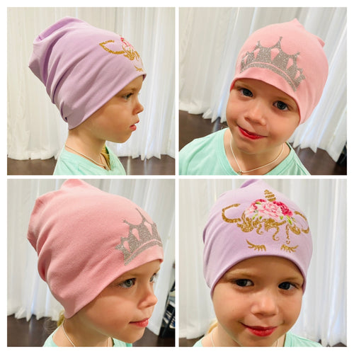 kids chemo princess beanie