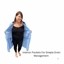 Load image into Gallery viewer, Mastectomy Recovery Robe | Warrior Sisters
