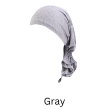 Load image into Gallery viewer, gray bamboo chemo turban
