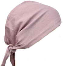 Load image into Gallery viewer, Mauve Tie Back Beanie
