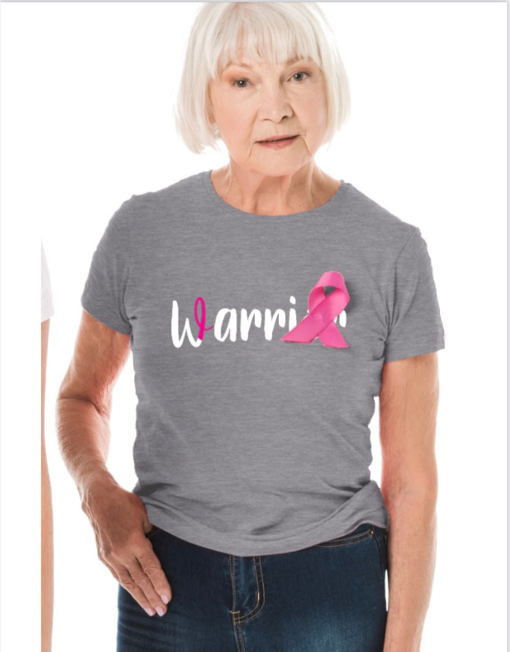 Gray Breast Cancer Warrior Shirt